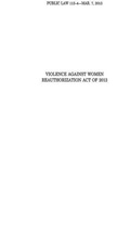 Bild: Violence Against Women Reuathorization Act, Public Law 113-4 - Government Printing Office