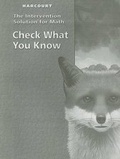 Cover: Harcourt the Intervention Solution for Math: Check What You Know, Grade 5 - Harcourt School Publishers