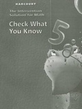 Cover: Harcourt the Intervention Solution for Math, Grade 2 - Hmh School