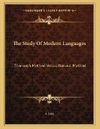 Enlarge image Cover: The Study Of Modern Languages - Kessinger Publishing