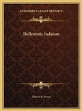 Cover: Hellenistic Judaism - Kessinger Publishing