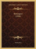 Cover: Retrospect (1920) - Kessinger Publishing