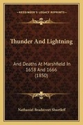 Cover: Thunder And Lightning - Kessinger Publishing