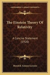 Enlarge image Cover: The Einstein Theory Of Relativity - Kessinger Publishing