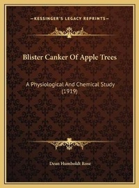 Abbildung von: Blister Canker Of Apple Trees - Kessinger Publishing