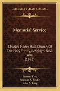 Cover: Memorial Service - Kessinger Publishing