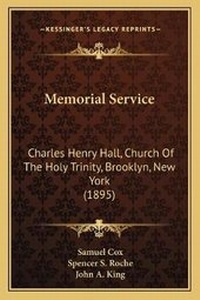 Enlarge image Cover: Memorial Service - Kessinger Publishing