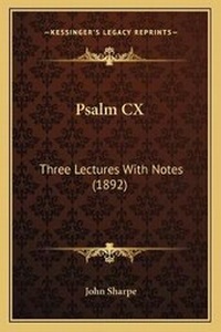 Enlarge image Cover: Psalm CX - Kessinger Publishing