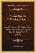Cover: Poems, On The Following Subjects - Kessinger Publishing