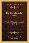 Cover: The Town Register, 1903-4 - Kessinger Publishing