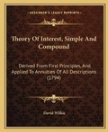 Cover: Theory Of Interest, Simple And Compound - Kessinger Publishing
