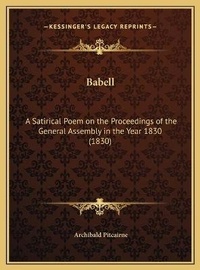 Enlarge image Cover: Babell - Kessinger Publishing