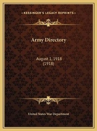 Abbildung von: Army Directory - Kessinger Publishing