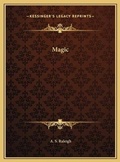 Cover: Magic - Kessinger Publishing