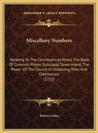 Enlarge image Cover: Miscellany Numbers - Kessinger Publishing