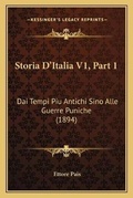 Cover: Storia D'Italia V1, Part 1 - Kessinger Publishing