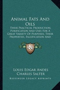 Cover: Animal Fats and Oils - Kessinger Publishing