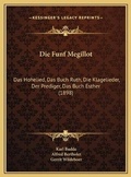 Cover: Die Funf Megillot - Kessinger Publishing
