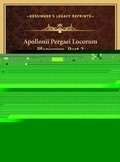 Cover: Apollonii Pergaei Locorum Planorum, Part 2 (1749) - Kessinger Publishing