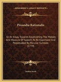 Cover: Prosodia Rationalis - Kessinger Publishing
