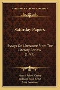 Cover: Saturday Papers - Kessinger Publishing