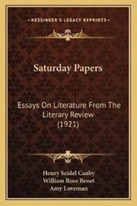 Enlarge image Cover: Saturday Papers - Kessinger Publishing