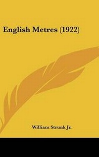 Enlarge image Cover: English Metres (1922) - Kessinger Publishing