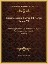 Abbildung von: Carcinologiske Bidrag Til Norges Fauna V1 - Kessinger Publishing