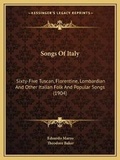 Cover: Songs Of Italy - Kessinger Publishing