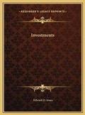 Cover: Investments - Kessinger Publishing