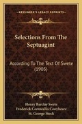 Cover: Selections From The Septuagint - Kessinger Publishing