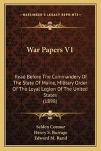 Enlarge image Cover: War Papers V1 - Kessinger Publishing