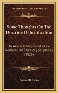 Bild: Some Thoughts On The Doctrine Of Justification - Kessinger Publishing