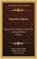 Cover: Saturday Papers - Kessinger Publishing