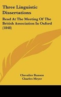 Cover: Three Linguistic Dissertations - Kessinger Publishing