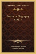 Cover: Essays In Biography (1951) - Kessinger Publishing