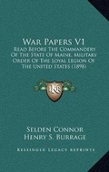 Cover: War Papers V1 - Kessinger Publishing