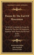 Cover: Poems By The Earl Of Roscomon - Kessinger Publishing