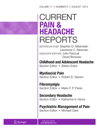Abbildung von: Current Pain and Headache Reports - Springer