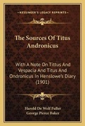 Cover: The Sources Of Titus Andronicus - Kessinger Publishing