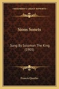 Cover: Sions Sonets - Kessinger Publishing