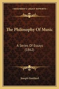 Cover: The Philosophy Of Music - Kessinger Publishing