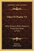 Cover: Odes Of Pindar V1 - Kessinger Publishing