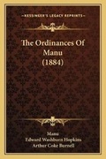 Cover: The Ordinances Of Manu (1884) - Kessinger Publishing