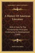 Cover: A History Of American Literature - Kessinger Publishing