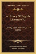 Cover: A History Of English Literature V2 - Kessinger Publishing