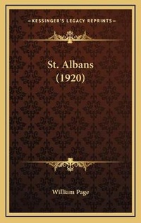 Enlarge image Cover: St. Albans (1920) - Kessinger Publishing