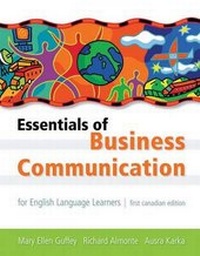 Enlarge image Cover: Essentials of Business Communication for English Language Learners - Nelson Canada