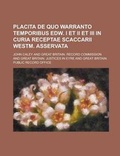 Cover: Placita de Quo Warranto Temporibus Edw. I Et II Et III in Curia Receptae Scaccarii Westm. Asservata - Rarebooksclub.com