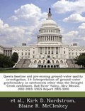 Cover: Questa Baseline and Pre-Mining Ground-Water Quality Investigation, 14 - Proquest, Umi Dissertation Publishing
